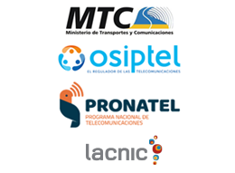 Entidades Reguladoras e Institucionales: MTC, OSIPTEL, PRONATEL y LACNIC